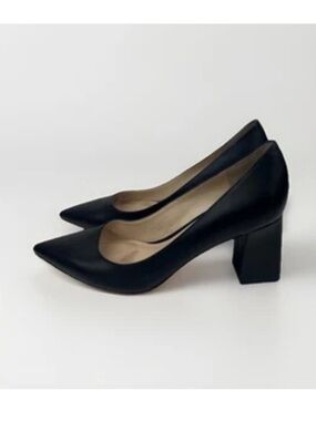 Marc Fisher Zala Block Heel Pump Pointy Toe
